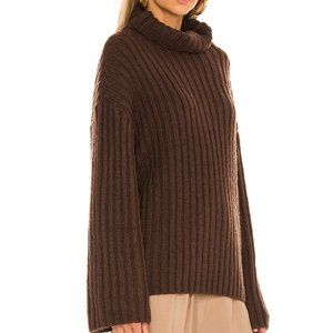 L' Academie Oversized Chunky Turtleneck Sweater